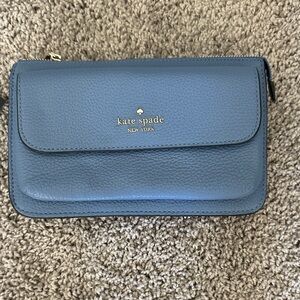 Kate Spade Slate Blue Small Purse with optional straps